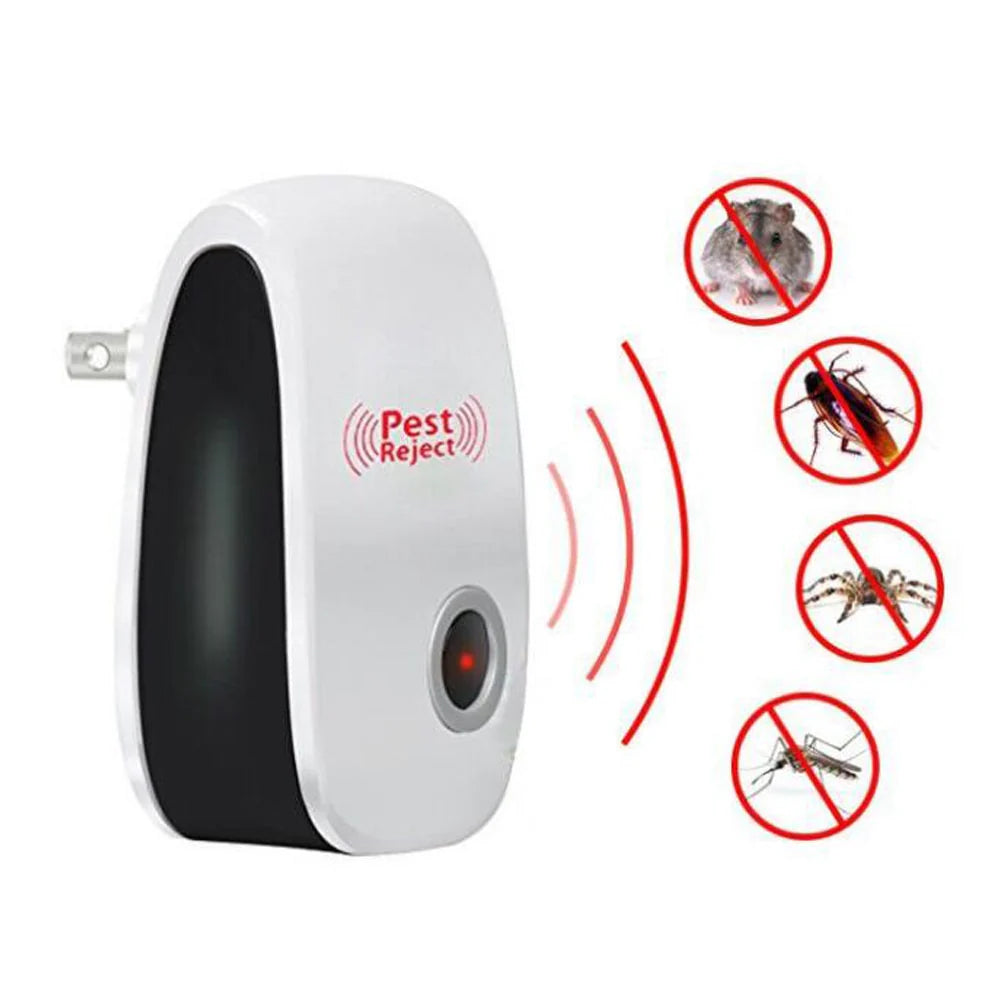 Enhanced Version Electronic Cat Ultrasonic Anti Mosquito Insect Repeller Rat Mouse Cockroach Pest Reject Repellent EUUSUKAU